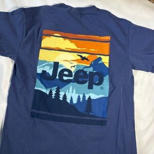 Jeep Men's Multicolor Mountain Graphic Tee